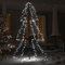 KOIECETA Weihnachtsbaum in Kegelform 200 LEDs Indoor Outdoor 98x150 cm