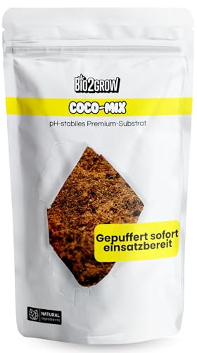 Bio2Grow Coco Mix 5L - Kokoserde gepresst Blumenerde Substrat Kokos Anzuchterde Grow Anbau Indoor Outdoor