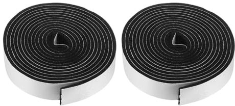 sourcing map 2pcs Smoker Gasket Seals 10FT 1 x 1/8 High Temp Grill Gasket Replacement High Heat BBQ Gasket Tape BBQ Smoker Gasket Self Stick Felt for Smokers BBQ Lid