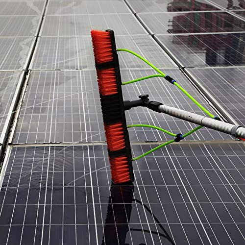 Asta per la pulizia delle finestre da 5-12 m, asta alimentata ad acqua/tubo, attrezzatura per la pulizia delle spazzole, attrezzatura per la pulizia delle finestre, pulizia di pannelli fotovoltaici