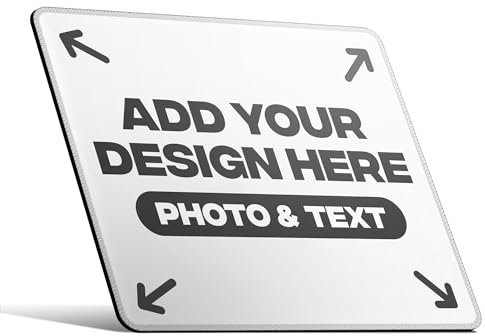 PERSONALISED Photo COLLAGE Mouse Mat CUSTOM Non-Slip Base Desk Pad Perfect for Office Home School Gaming Gift for Birthdays Anniversary (Single Image)