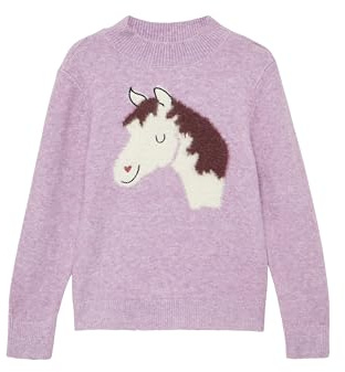 s.Oliver Strickpullover mit flauschigem Pferde-Motiv