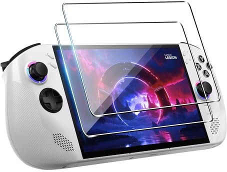 Effcotuo 2 Stücke Schutzfolie für Lenovo Legion go s für Panzerglas Kamera Schutzfolie Displayschutzfolie aus Gehärtetem [9-H-Härte] [Kratzfest] Einfache Gehärtetem