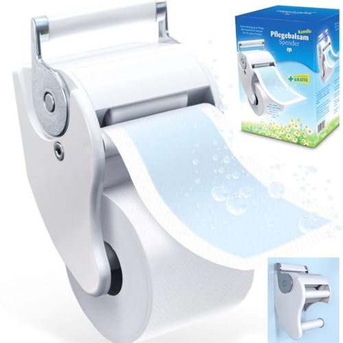 BESIRA Toilettenpapierhalter mit Befeuchtungsfunktion | umweltfreundliche Alternative zu Feuchttüchern | sanfte Reinigung und Pflege mit natürlichem Balsam | für die ganze Familie