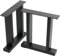 FUKEA Tischbeine Metall 2 Stück H Form Tischfüße Schwarz Tischgestell DIY Möbelfüße für Schreibtisch Couchtisch Esstisch Sitzbank B35 x H40 cm