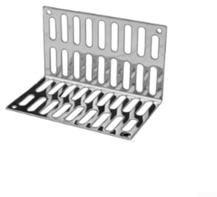 Sifone di scarico per pavimenti, copertura per scarico laterale del pavimento, protezione anti-blocco, a forma di L, filtro per rifiuti a terra per bagno (per tubo da 75 mm)