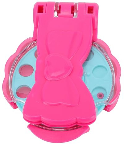 MENDUNER Outil de Coiffure pour Cheveux, Kit de Tampons en Vibrants, Applicateur de Presse et de Bâton pour Filles, Ensemble de Bijoux de Coiffure Roses pour Enfants
