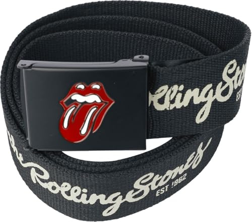 The Rolling Stones Logo Unisex Gürtel schwarz Band-Merch, Bands, Geschenke