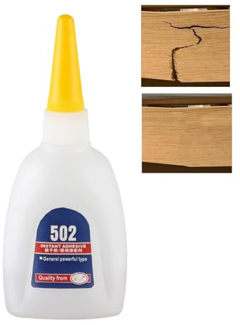 502 Super Glue - Plastic Glue, Metal Glue, Clear Strong Waterproof Glue for Plastic, Wood, Rubber, Glass, Fabric & Crafts - All Purpose Adhesive, Rhinestone & Jewellery Glue
