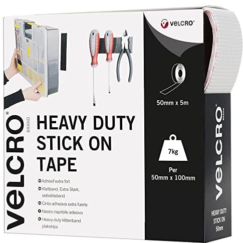 VELCRO Brand Nastro riapribile adesivo 50mm x 5m Bianco