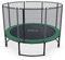 Ampel 24 Trampolin Outdoor Ø 305/366/430 cm, GS-Zertifikat, Kinder Gartentrampoline, Komplettset mit Randabdeckung und Sicherheitsnetz, Deluxe schwarz pulverbeschichteter Rahmen