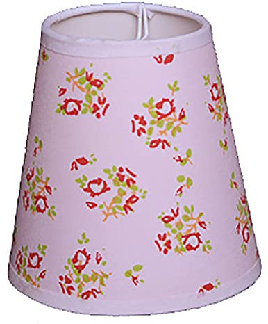 Lampenschirm Aufstecker Rose mit Rosen Kronleuchter Klemmschirm