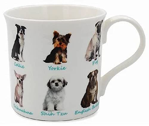 The Leonardo Collection LP92874 Ceramic Mug | Dogs | 1 Piece-12x8x9 cm Accessory, White