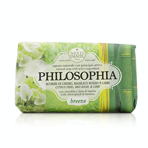 Nesti Dante - Philosophia Natural Soap - Breeze - Citrus Peel Red Basil Lime With Chlorophyll Bamboo 250g/8.8oz