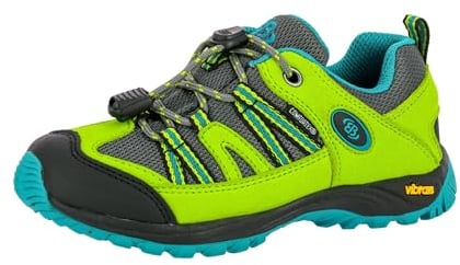 Brütting Unisex Kinder Ohio Low Trekking-& Wanderhalbschuhe, Lemon Grau Blau, 34 EU