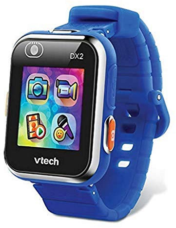 VTech - KidiZoom SmartWatch DX2 Bleue, Montre Digitale Enfant, Photo, Selfie, Vidéo, Écran Tactile Vertical, Jouet High-Tech, Cadeau Enfant et Ado de 5 Ans à 13 Ans - Contenu en Français