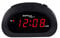 ZAPALA Expert LED Digital Alarm Clock, Desk Bedside Clock with Snooze Function, Battery Backup and Mains Powered (Black)