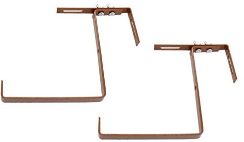 DARO DEKO Blumenkasten-Halter 1 Set Terracotta