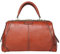 Banuce VIntage Handtasche aus genarbtem italienischem Leder für Damen, Arzttasche, Geldbörse, Damen-Umhängetasche, rotbraun, Einheitsgröße