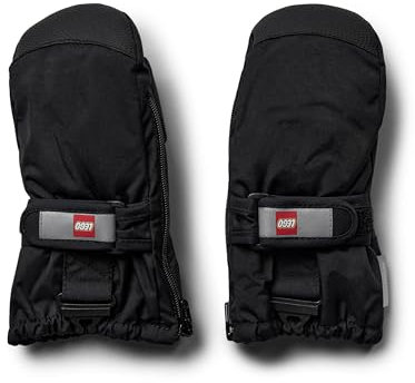 Lego Wear Unisex Baby Lwaripo - Lego Tec Play Winter Handschuhe, Schwarz, 86/92 EU