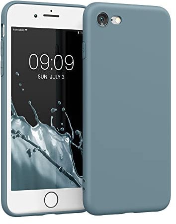 kwmobile Housse Compatible avec Apple iPhone SE (2022) / iPhone SE (2020) / iPhone 8 / iPhone 7 Coque - Housse de téléphone en TPU avec Protection Appareil Photo - Arctic Night