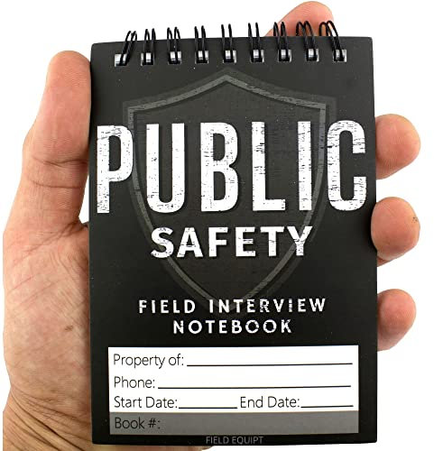 Field Interview Notebook: Vorfallbericht-Notizblock für Detektive, Sicherheitswachter, private Investigatorausrüstung und Zubehör, EDC Notebook, Tactical Gear (6 Stück)