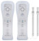 2 Mandos a Distancia Wii Mando a Distancia Game Linker Wii Controller con Funda de Silicona, Sin Motion Plus