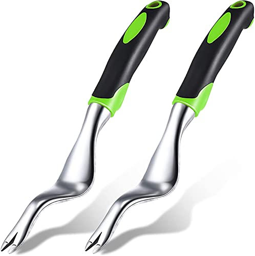 Set de spatule de jardinage, main de jardin spatule spatule spatule greffe spatule d'aluminium alliage d'aluminium outil de plantation avec poignée en caoutchouc jardinage, cultivation, jardinage, mat