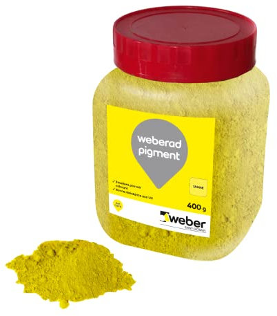 Weber Colorante in polvere per calcestruzzo e malta, giallo, 400 g, WEBERAD PIGMENT