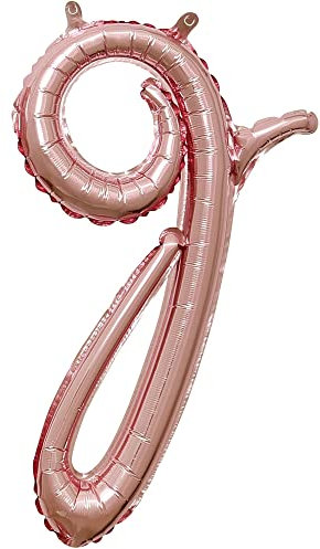 Amscan 4248831 Buchstabe G Folienballon | Roségold | Partydekoration | 1 Stück