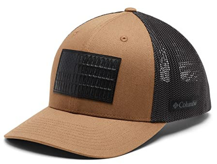 Columbia Unisex Rugged Outdoor Mesh Hat Cap, Delta-/Hai-/Baumflagge Patch, S-M
