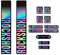 Adesivi compatibili con forcella bici Rock Shox 35 2021