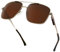 KANASTAL Groß Sonnenbrille Herren und Damen Retro Klassische Polarisiert Sonnenbrille mit Premium Quadratisch Metallrahmen UV400 Schutz, Gold Rahmen Braun Gläser