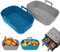 Silicone Air Fryer Liners for 3.5L- 7.2L Air Fryers Ninja Tower, Reusable Silicone Air Fryer Liner, Food Grade Silicone Greaseproof Airfryer Accessories for Air Fryers, Microwave, Oven 2mmT