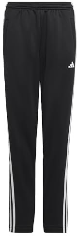 adidas Mixte Enfant Train Essentials AEROREADY 3-Stripes Regular-Fit Pants, Black/White, 7-8 Years