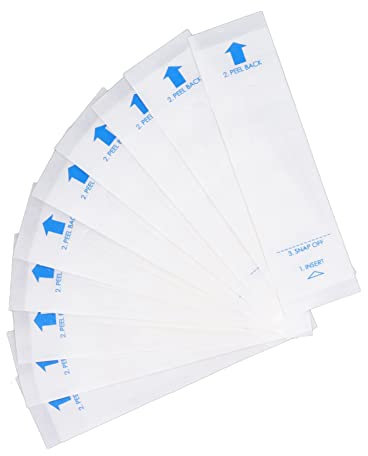 Spacnana 50 Stück Digitale Thermometer-Sondenabdeckungen, Universelle, Sichere, Hygienische Mundthermometer-Hülle für Thermometer-Zubehör, 9,5 X 2,5 Cm