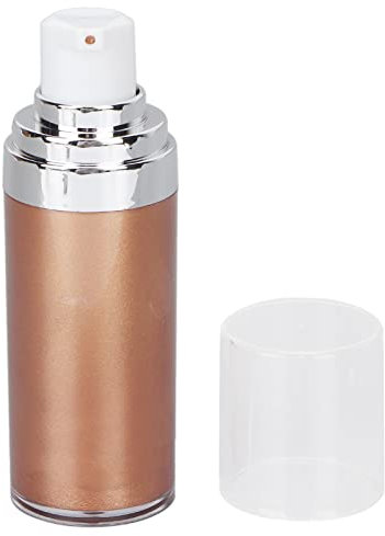 Glitter Body Makeup Liquid Cream Shimmering Body, Glitter Body Makeup Liquid Cream Lotion Glitter Moisturizing Face Skin Lotion Cosmetic Shimmering Body Lotion with Illuminating (#3 Bronzegold)