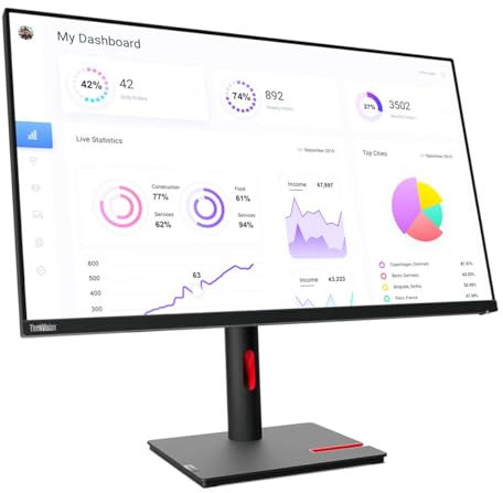 Lenovo 63D1RAR1US 31.5in Thinkvision P32p-30 4k Mntr 95 Dci-p399 Rgb W/Accurate Color