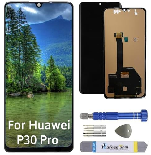 Int'x Display für Huawei P30 Pro VOG-L09 VOG-L29 LCD Bildschirm Ersatz Touchscreen mit Werkzeug Schwarz Hohe Qualität