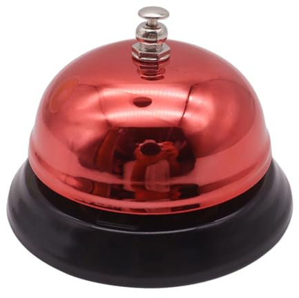 jiyun Cloche de Service - Table d'appel de Bureau Cloche en métal | Sonnette d'appel de Bureau antirouille en métal, Sonnette de réception pour hôtels, Restaurants, Cuisines, Ba, écoles, comptoirs