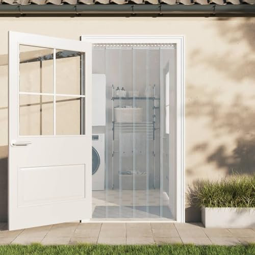 BaraSh Tira de Cortina para Puertas PVC Transparente 300x2,6 mm 10 m Cortina De Luces Exterior Cortinas Impermeables Terraza