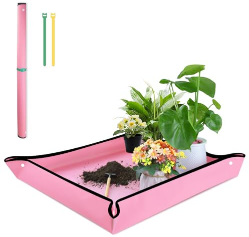 Umtopfmatte für Zimmerpflanzen, Umtopfen und Blumenerde, schmutzige Kontrolle, tragbare Sukkulenten-Pflanzschale