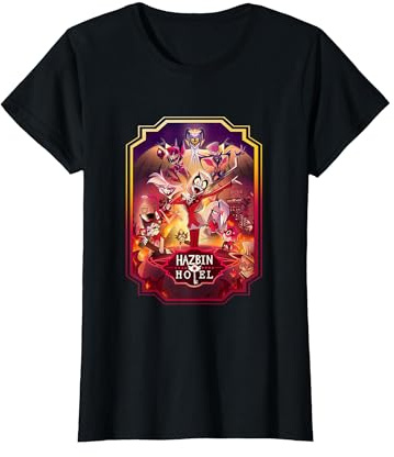 Hazbin Hotel - Poster Maglietta, Donna, Nero, S