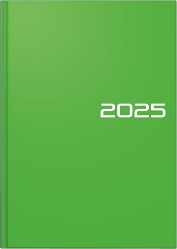 BRUNNEN Buchkalender Modell 795 (2025), 1 Seite = 1 Tag, A5, 352 Seiten, Balacron-Einband, hellgrün
