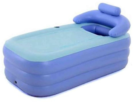ALSUPEU Baignoire pour Adultes, Baignoire Portable en PVC, Bain Chaud/Glace Pliable, Spa À Domicile, Baignoire Antidérapante À Assemblage Autoportant