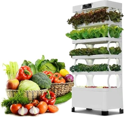 XENITE Hydroponics Growing System Tower Indoor Herb Garden Kit with Grow Light | Smart Garden for Home Kitchen Windowsill | Vegetable Gardening Starter, White 0828