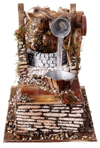 Fontana elettrica presepe per statuine 10 cm 20x20X15 cm