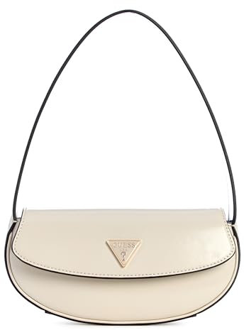 GUESS Damen Arnela Flap Umhängetasche, Knochenfarben