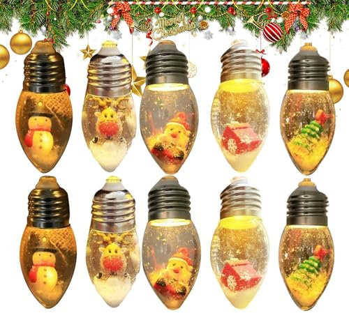 Globe Lights String - Vintage Indoor Bulb String Lights | Holiday Favor Christmas Tree Pendant Christmas Tree LED Lights for Winter New Year Home Garden