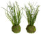 Botanic-Haus künstliche Frühlingsblumen (Maiglöckchen) im grünen Erdballen (2 Stück)
